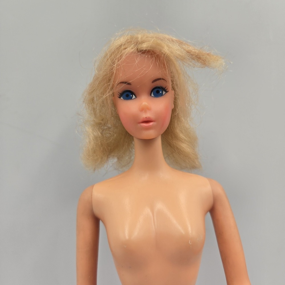 Vintage 60-70s Twist n‎ Turn TNT BARBIE Mod Era Japan Blonde Blue Eye